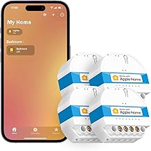 Meross Smart WiFi Switch MSS810 | Neutral Wire Required | Light Control Switch | Voice Control & Remote Control | Compatible with Apple HomeKit, Alexa and Google Home | 4 PCS