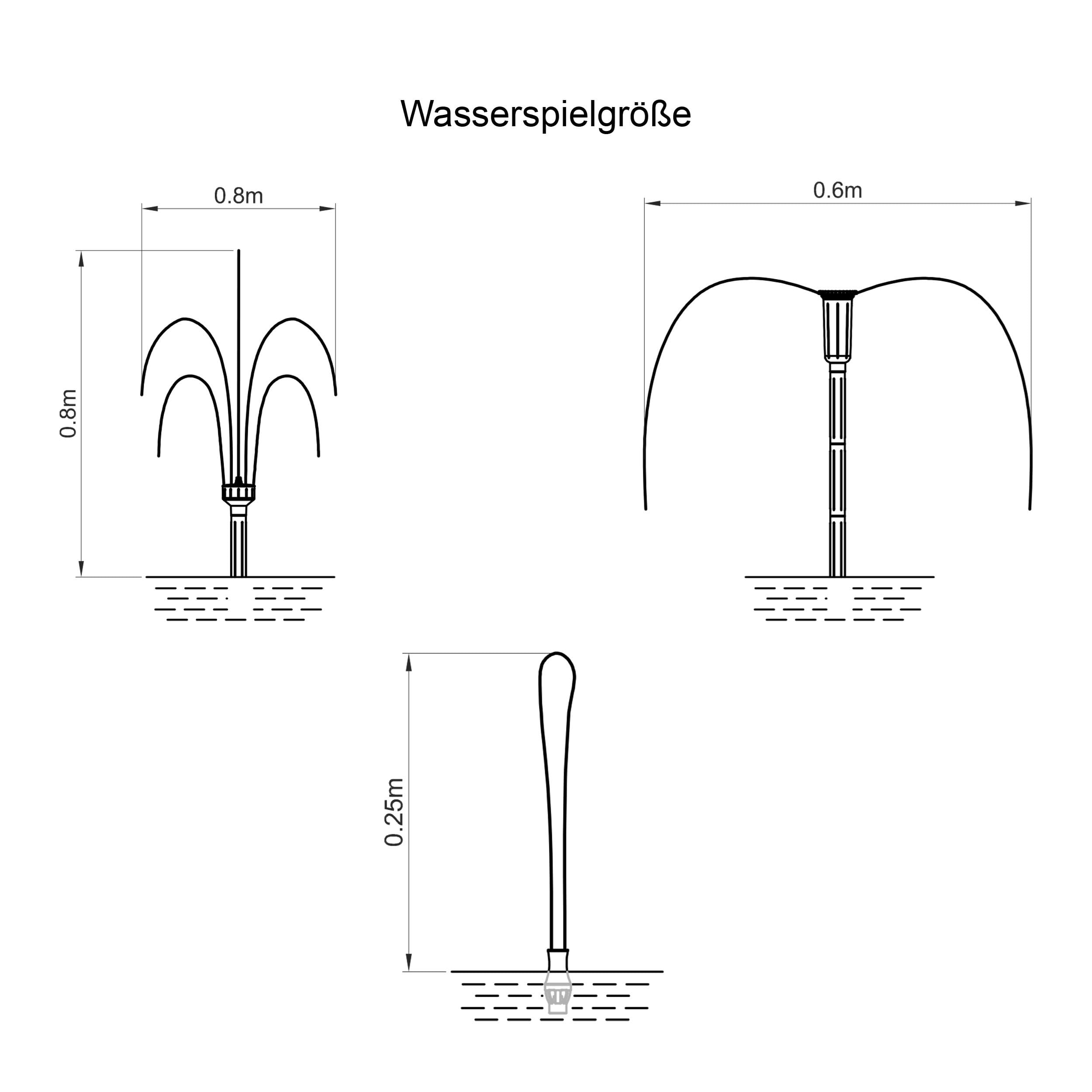 Esotec Solar Teichfilter mit Wasserspiel 50/2500, Solar Teichfilterset mit 2500 l/h Teichpumpe, Unterwasserfilter für Gartenteiche bis 6000 l, 50Wp Solarmodul, Springbrunnen 100910