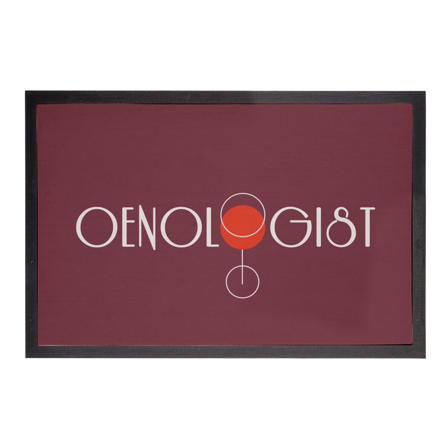 Paillasson rouge oenologue 75x50 cm idéal pour cave de dégustation