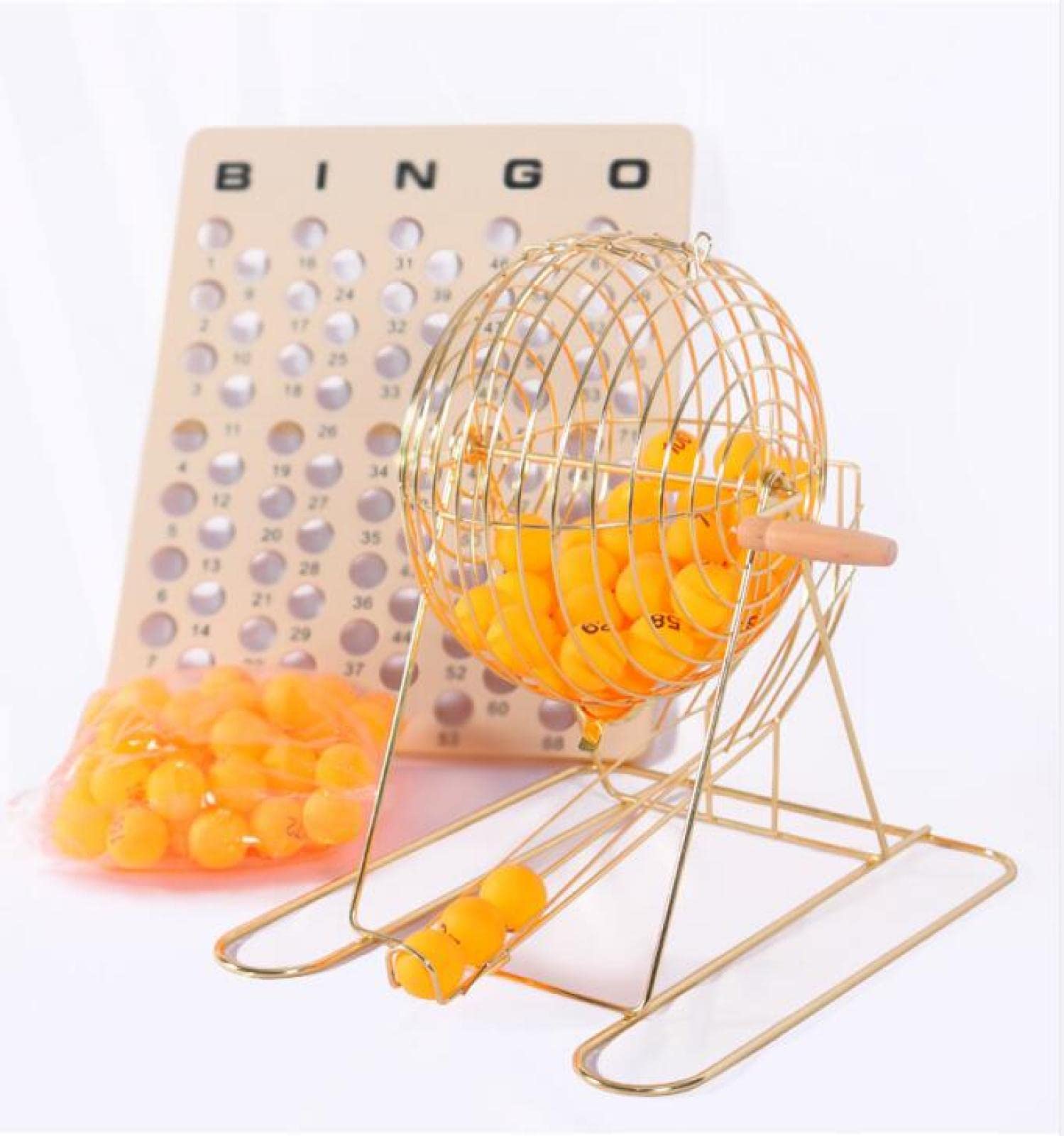 Produktbild von Lotterieball-Maschine: Drehbare Bingo-Trommel, Klassischer