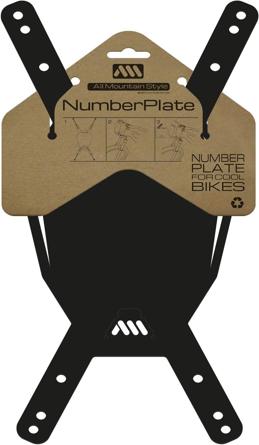 All Mountain Style AMS Number Plate, cool to keep it installed once the race dust is settled