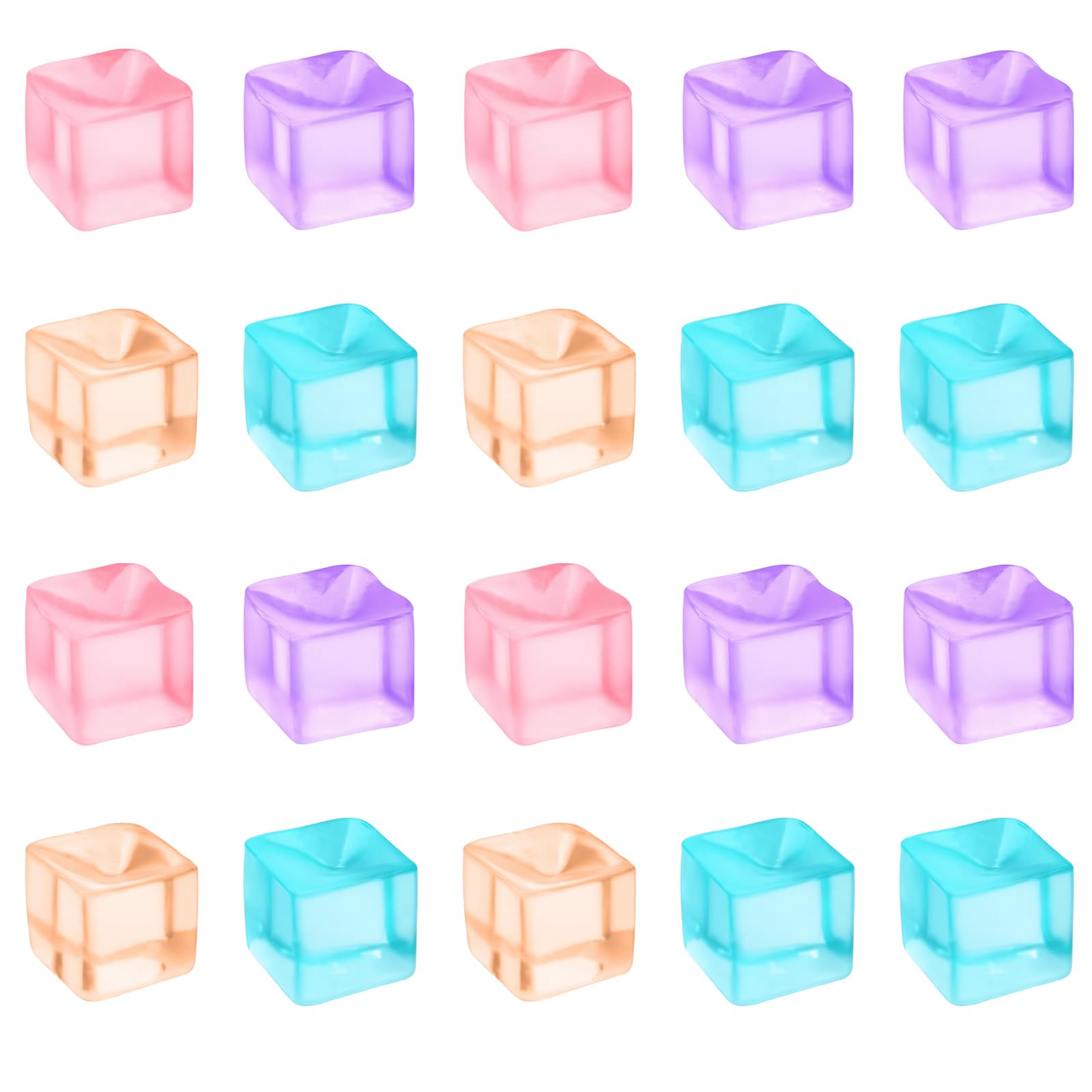 mini Squishies, 20 squishies cheap Soft Sensory Blocks for Stress , 20 Pack of Textured Sensory, mini squishies Compact Desk Companion for Office Use