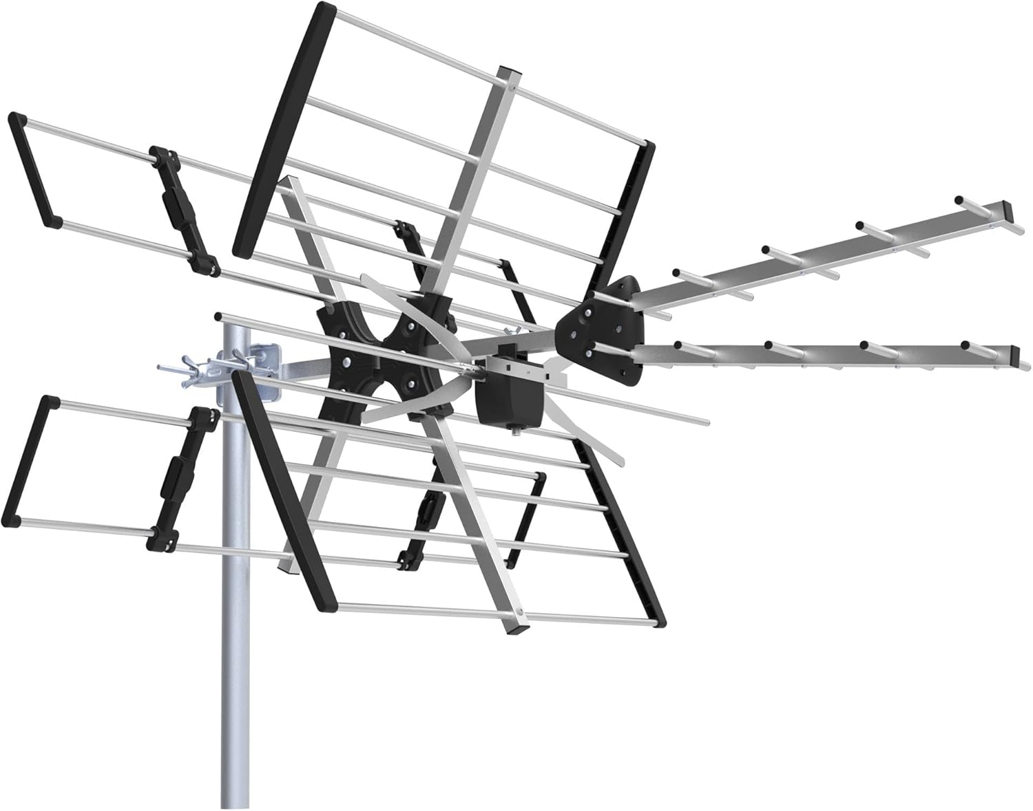 Outdoor UHF/VHF TV Antenna, 47dBi, 9.513.5dBi, CH 512