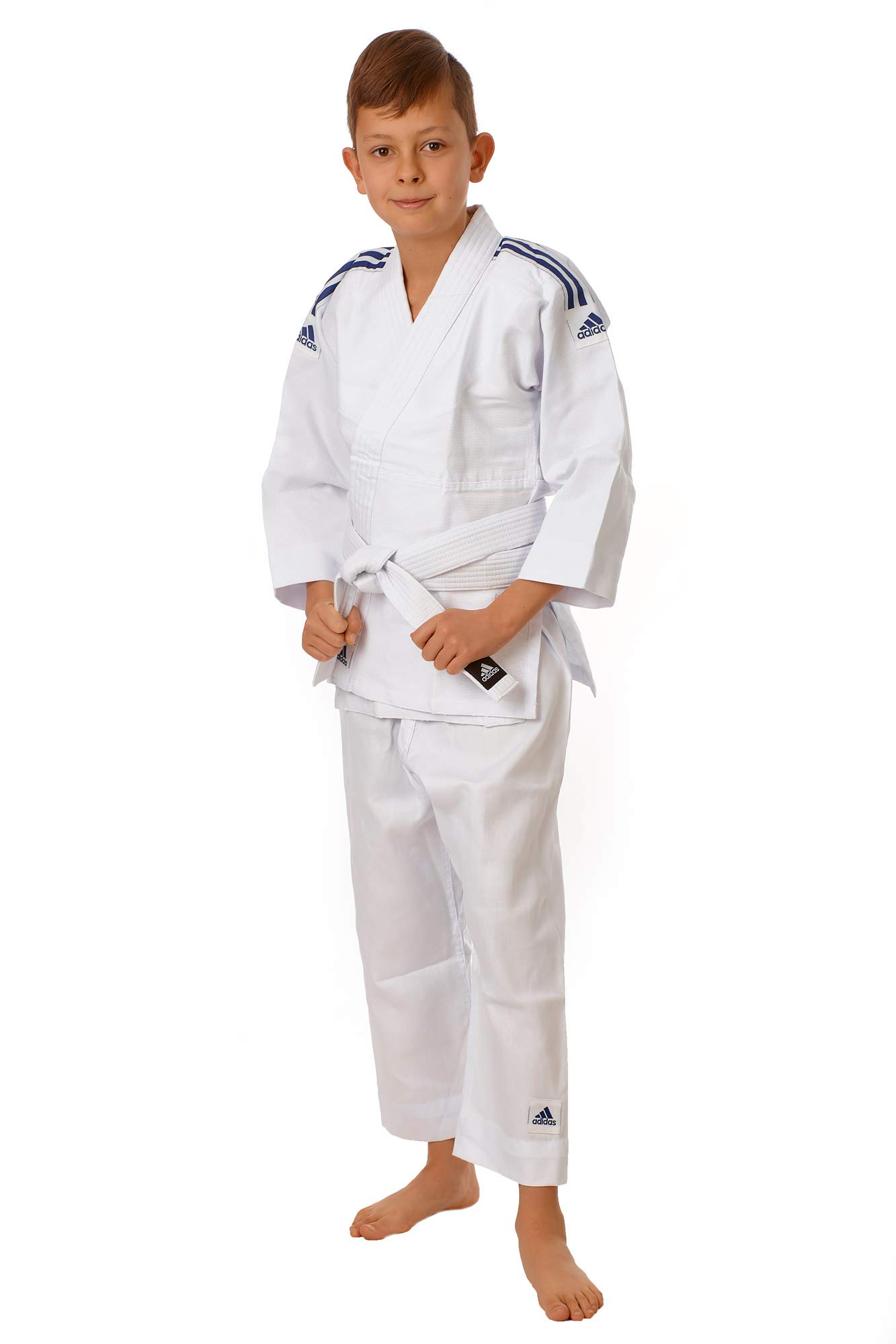 adidas Judoanzug J250 Beginner | Einsteiger Judo-GI für Kinder und Erwachsene | Für Training und Wettkampf | Stoffgewicht 250g/qm | für Körpergröße 120-180 cm