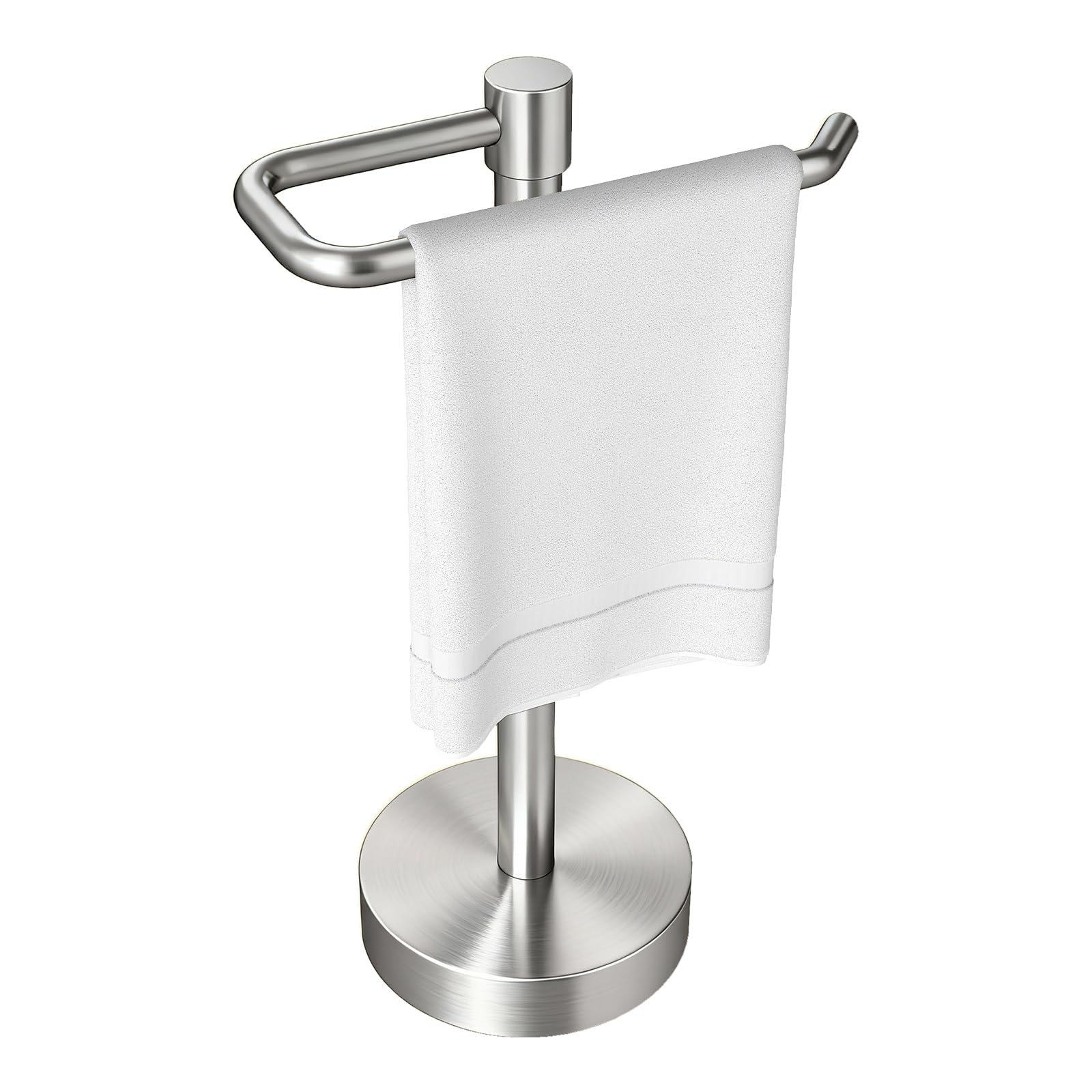 YUMORE Hand Towel Holder Stand Countertop, Pro Silver