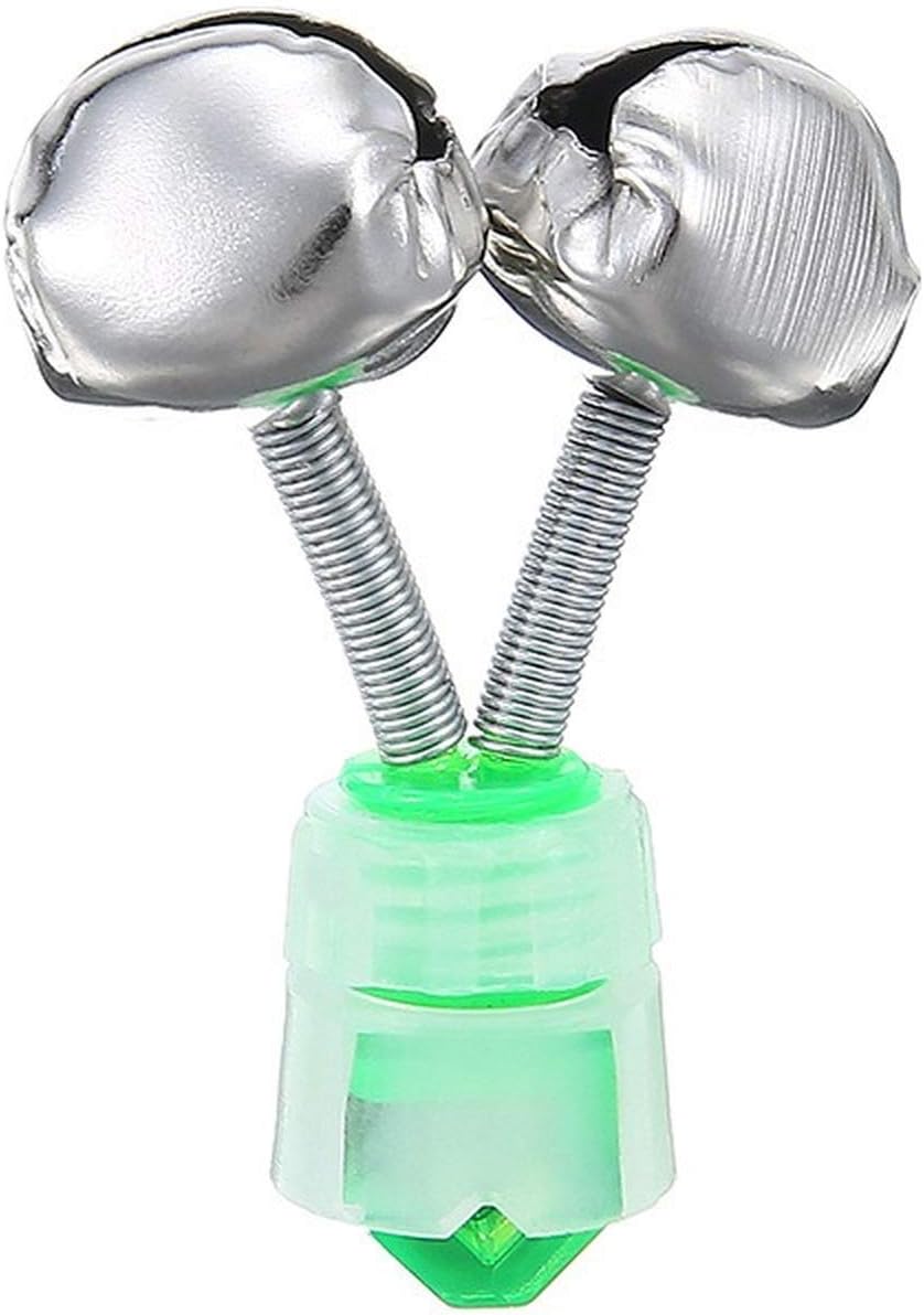 10/100 PCS Fishing Rod Bells, Spiral Fishing Bite Indicator Alarm, Rod Tip Clip Clamp Ring Dual Sound Alert with Twin Bells Jingle, Fishing Portable Tackle Accessories Equipments Gadgets