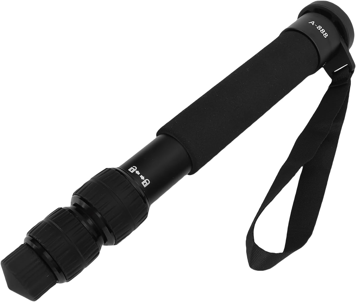 Yunseity Lightweight Travel Monopod, 7 Sections, 32mm Diameter, 155cm Height, 5kg Load, 1/4in Screw Interface, Portable Non Slip Grip, Camera Monopod for Filming