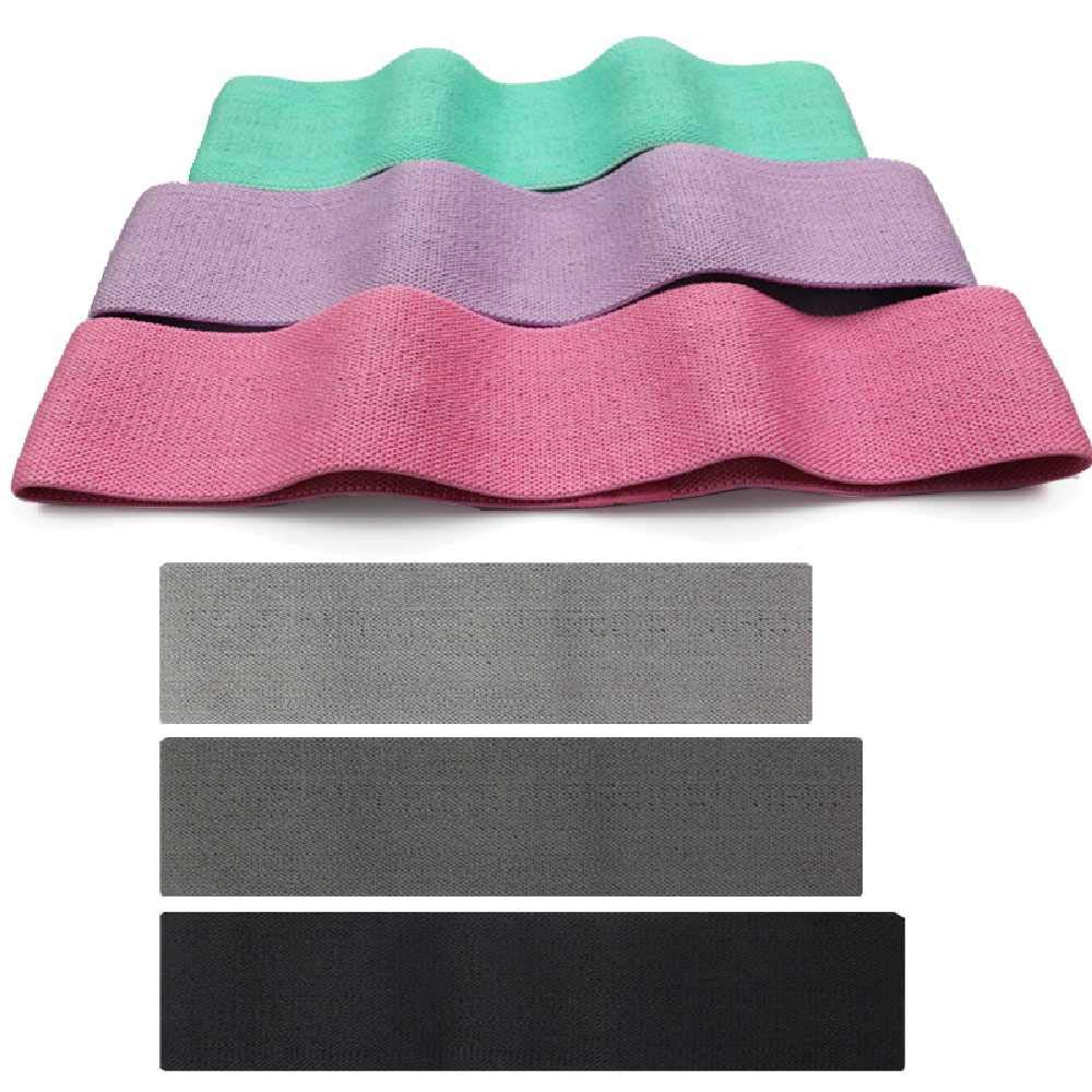Squat Resistance Band, Hip Elastic Band, Fitness Yoga Tension Band, Fabric Resistance Bands, Hips and Legs Exercise 3 Couleur 3 Code Number + Beam Pocket