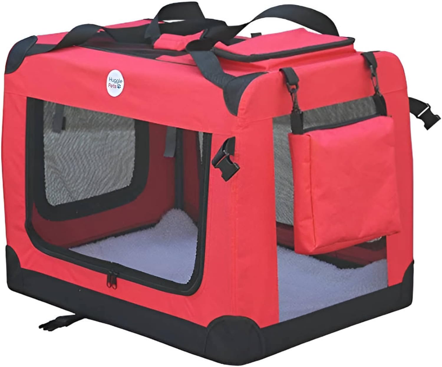 HugglePets Lightweight Fabric Dog Crate Carrier