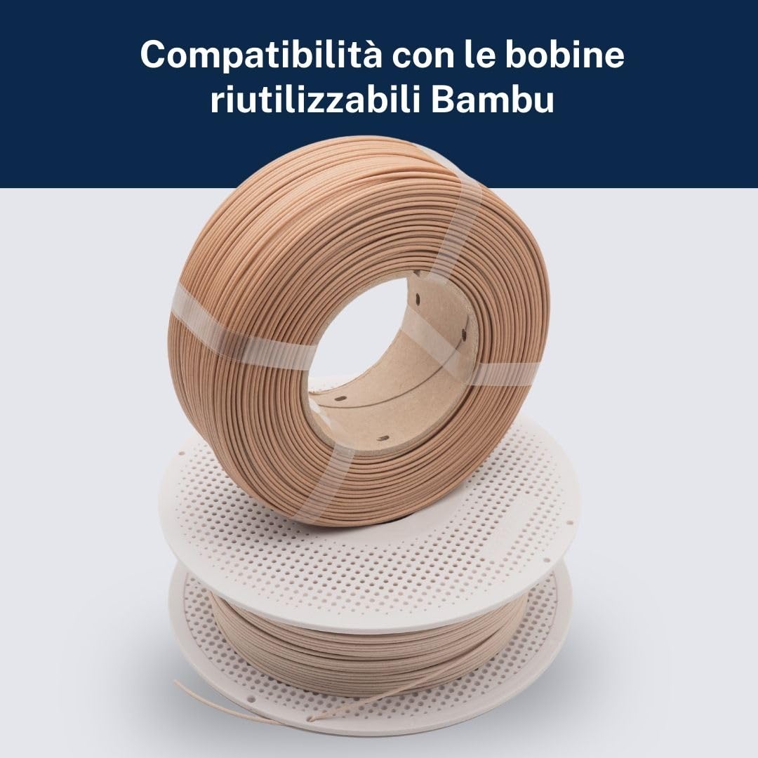 Filamento di Ricarica AzureFilm PETG Hyper Speed da 10 kg, 1,75 mm – Senza Bobina – 1kg/ricarica – Per Stampa 3D ad Alta Velocità – Resistente, Durevole, Anti-umidità (MIX)