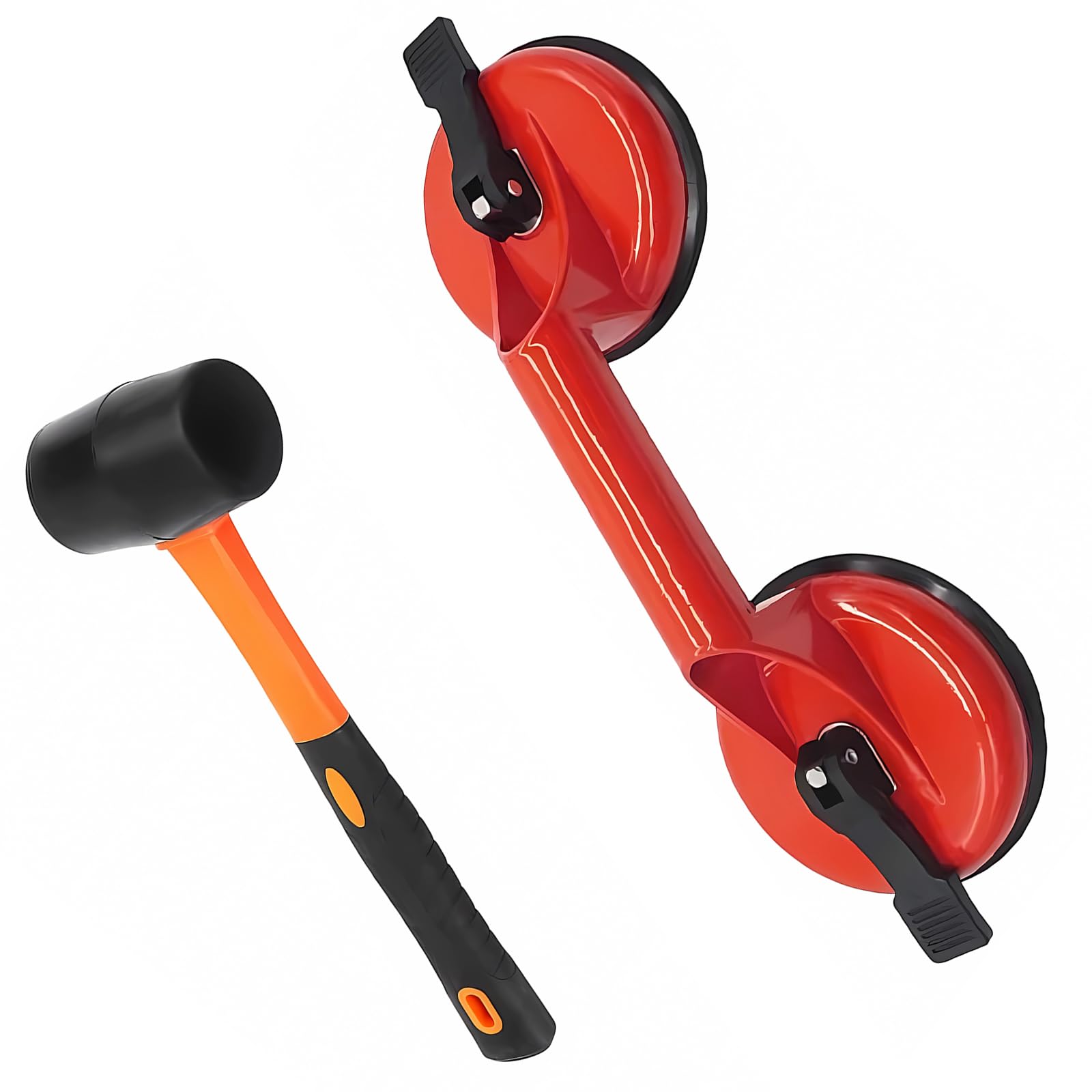 Aluminum Alloy Vacuum Lifter Tool Heavy-Duty Grip for Construction Glass & Transport Glass Lifting Suction Cup Heavy Duty Plate Lifter Tool Renovation Suction Lifting Device Gripper for High Strength