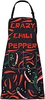 Vista 1 de CMNIM Delantales de chili Chili Chef Delantal Chile Cocina, Jardinería Delantales con Bolsillos Chili Peppers Regalos para Amantes