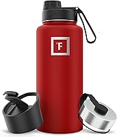Vista 21 de IRON °FLASK Frasco de hidratación para acampar y senderismo con boquilla, botella de agua deportiva de acero inoxidable con aislamiento de boca