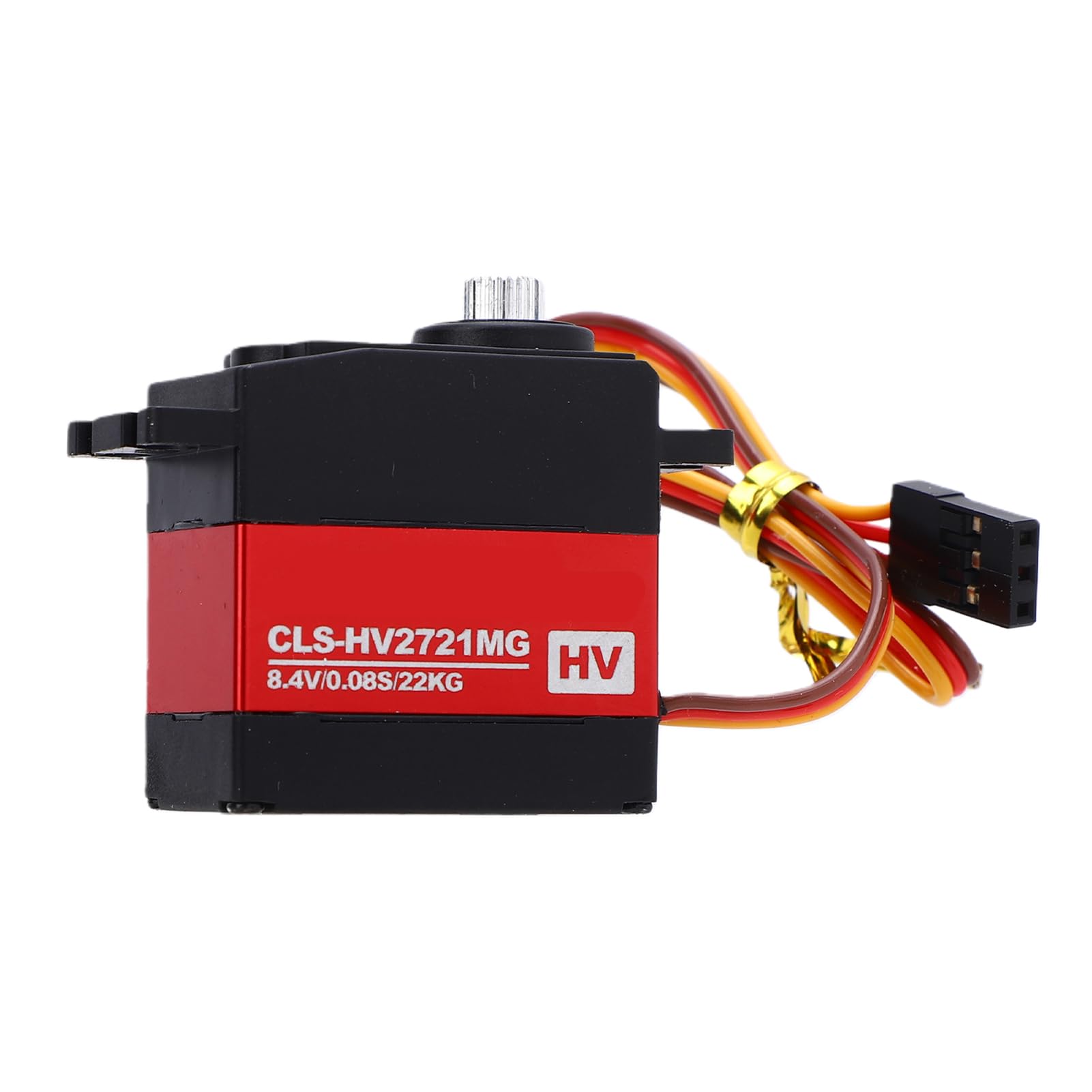 Generic Servo RC Digital de Engranaje de Metal de Alto par para Aviones Modelo RC de Brazo Robot de Coche - Servo Duradero a Prueba de Lluvia No Programable para Proyectos de Bricolaje - Tamaño