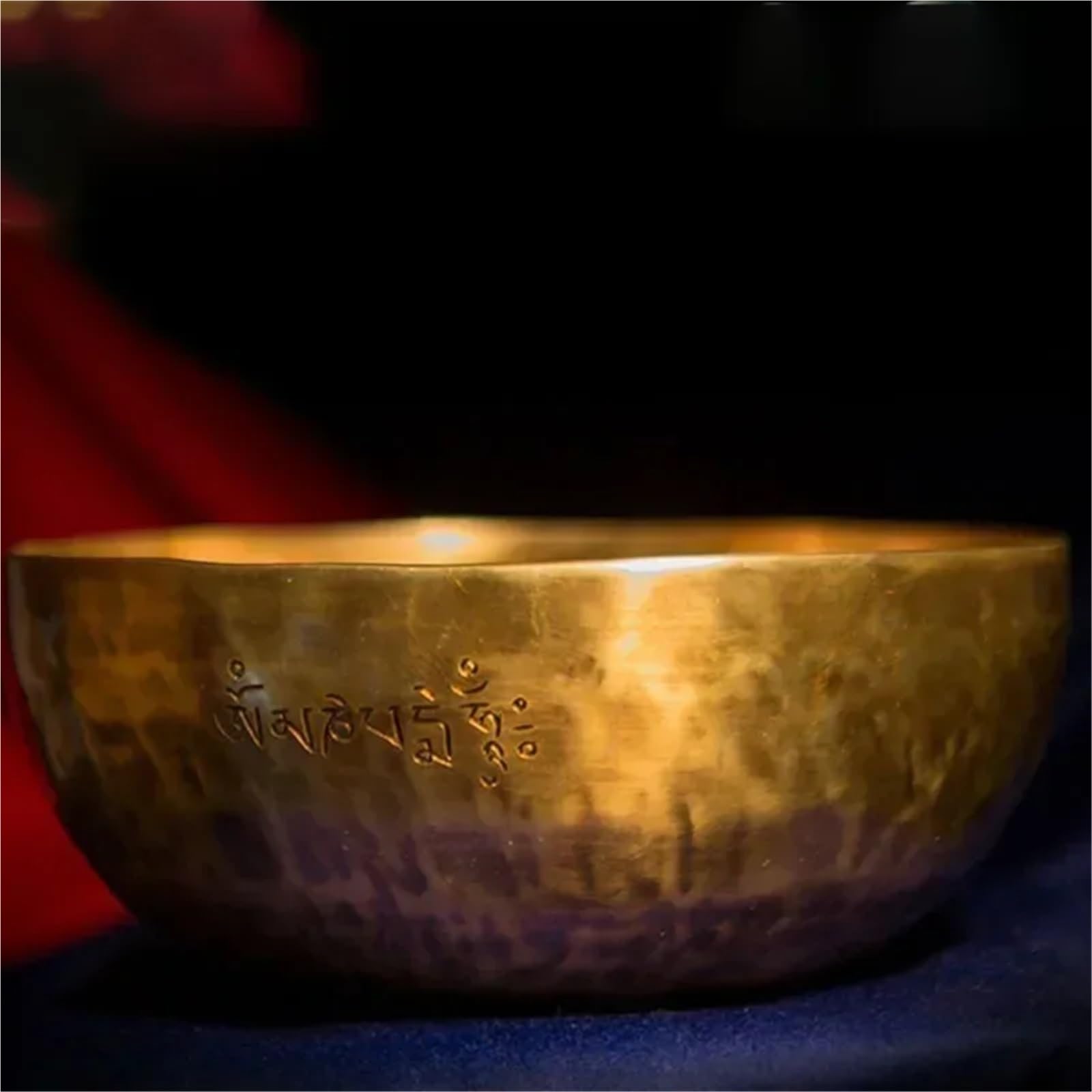 Klangschalen-Set Handgemachte buddhistische Klangschale, Beruf, Schlaginstrument, Vollmond-Klangschalen, Meditation, Yoga-Zubehör(10CM)