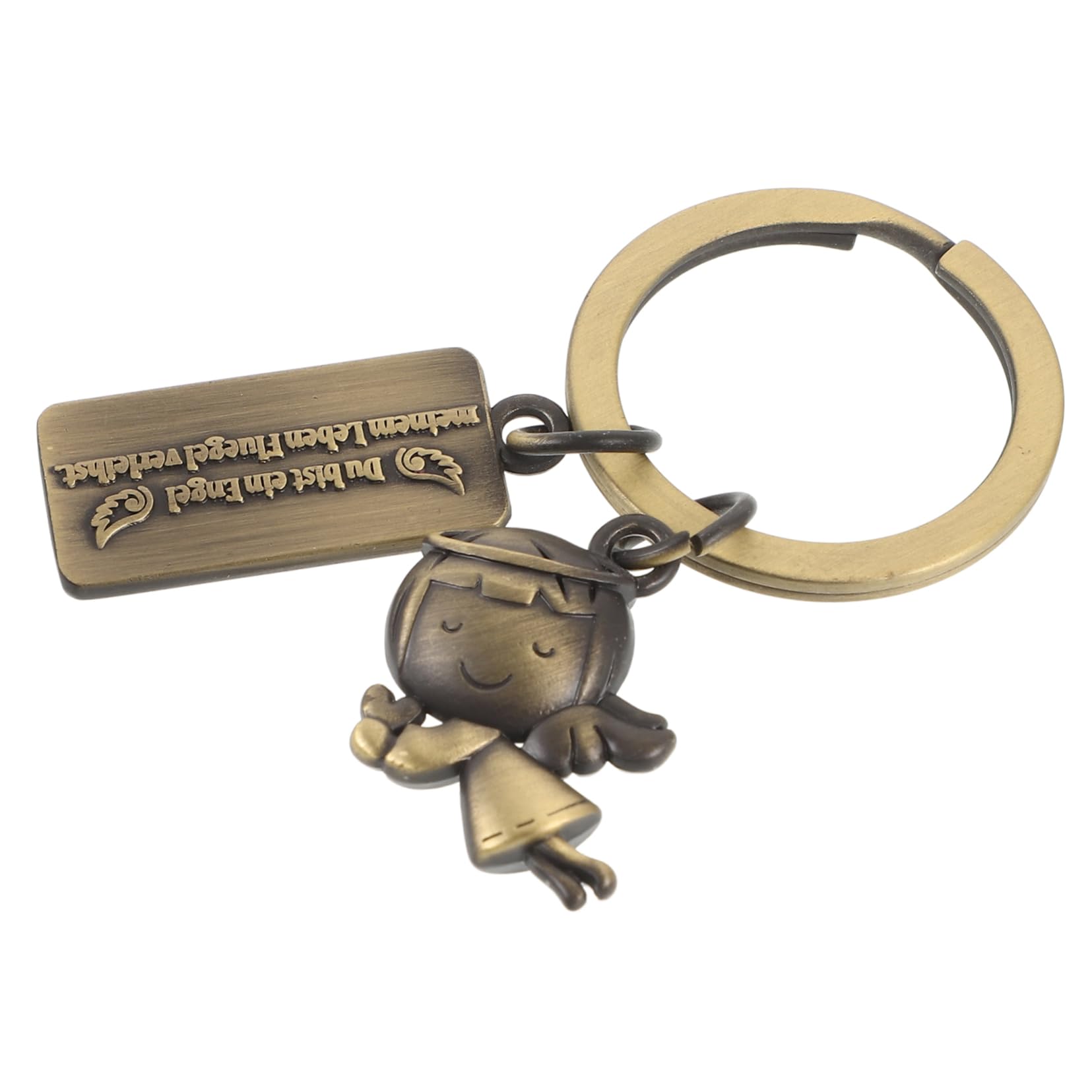 SHERCHPRY Metall Schlüsselanhänger Schlüsselanhänger Schlüsselanhänger Zubehör Süßer Schlüsselanhänger Taschenanhänger Ornament Engel Schlüsselanhänger Engel