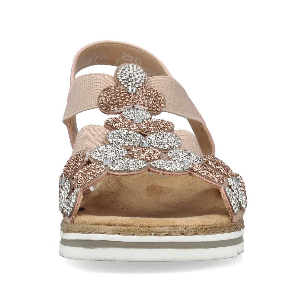 Rieker Damen Keilsandalen V0613, Frauen Sandalen