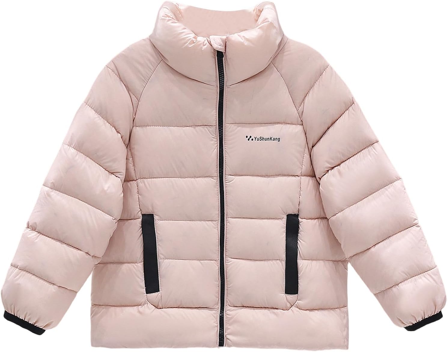 女の子用ダウンジャケット スタンドカラー 冬用 暖かいコート 子供用 アウターウェア トップス 2～11歳向け