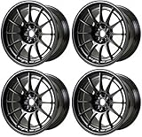Enkei 365-895-6540BK NT03+M 18x9.5 5x114.3 40mm Offset 72.6mm Bore Black Wheel G35/350z