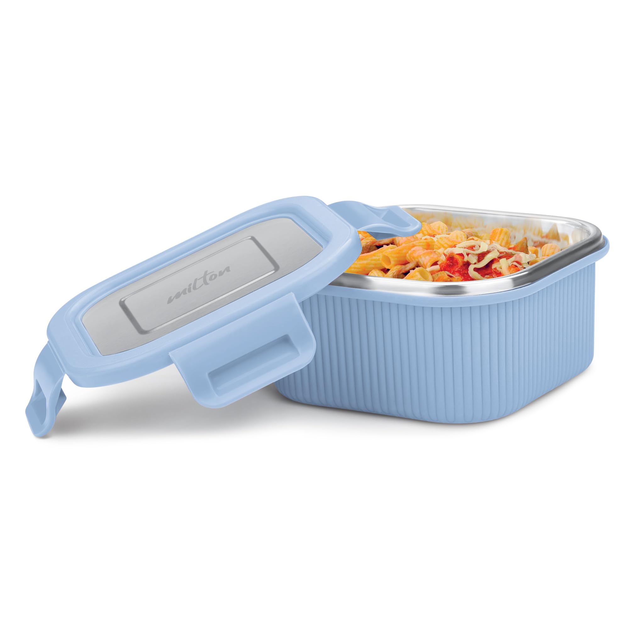 MILTON Cool Touch Square 400 Stainless Steel Container, 380 ml, Blue, Microwave Safe, Food Grade, BPA Free, Refrigerator Safe (B0DGG7S3QN) Amazon Price History, Amazon Price Tracker