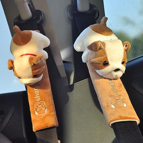 Miniatura 4 de ZOSTLAND 2 fundas universales para cinturón de seguridad de automóvil, suave y cómoda, almohadilla de hombro para cinturón de seguridad para