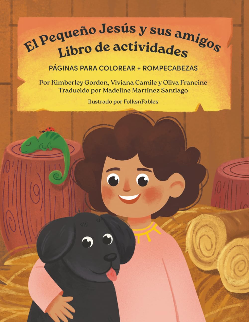 El Pequeño Jesús y sus amigos: Libro de actividades: Páginas para colorear + Rompecabezas