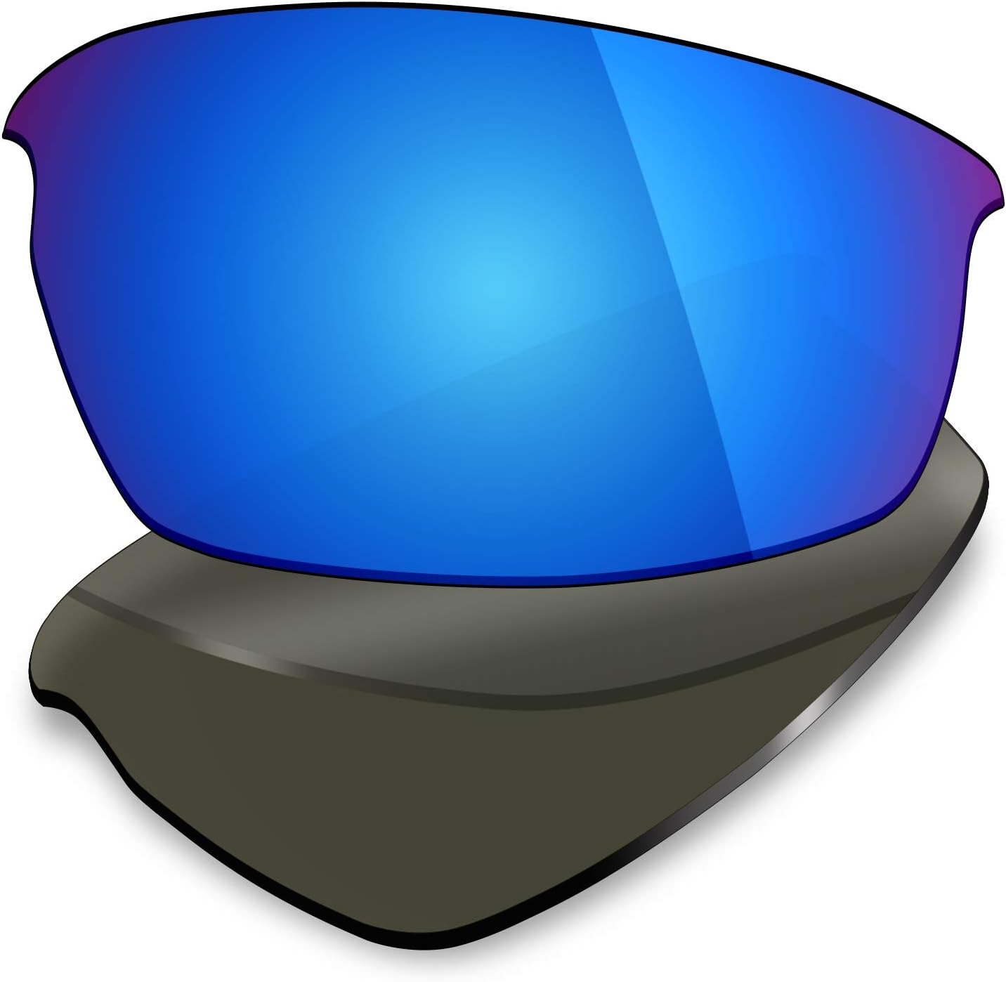 Mryok 4 Pair Polarized Replacement Lenses for Oakley C Wire 2011 Sunglass - Stealth Black/Fire Red/Ice Blue/Silver Titanium