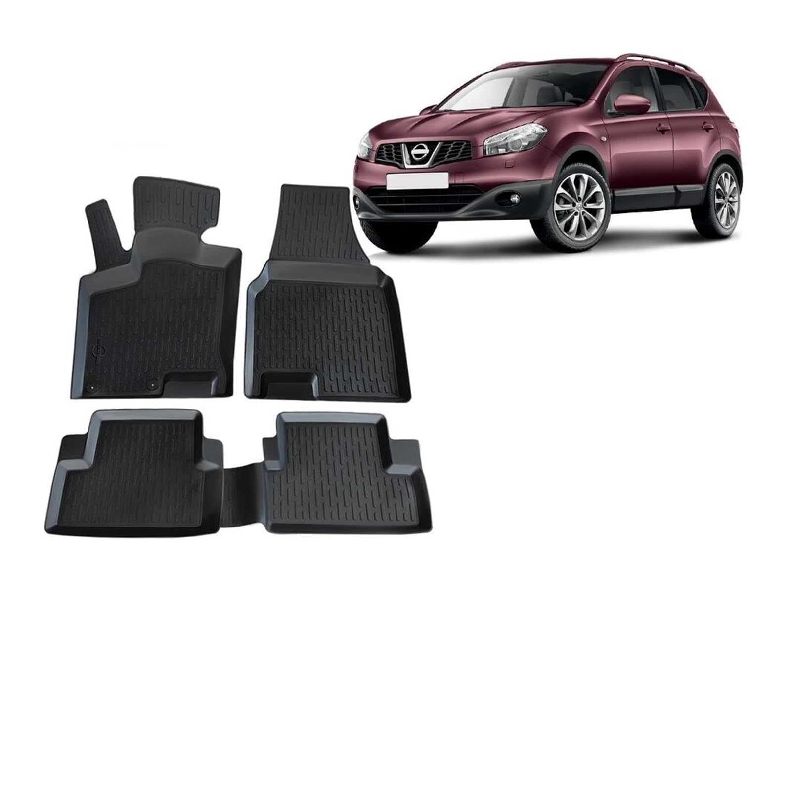 3D Pool Car Mats Compatible with Nissan Qashqai 2007 2013 Auto Interior Carpet Protector Accessories Rubber Floor Non — view 2