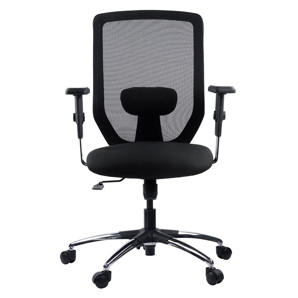 Wakefit Chrome Office Chair | 3 Years Warranty | Office Chairs for Work from Home, Ergonomic Chair, High Back Office Chair, Adjustable Lumbar Support & Armrest Single Lock : Hutton (Black) DIY (B0CTKN3Q6N) Amazon Price History, Amazon Price Tracker