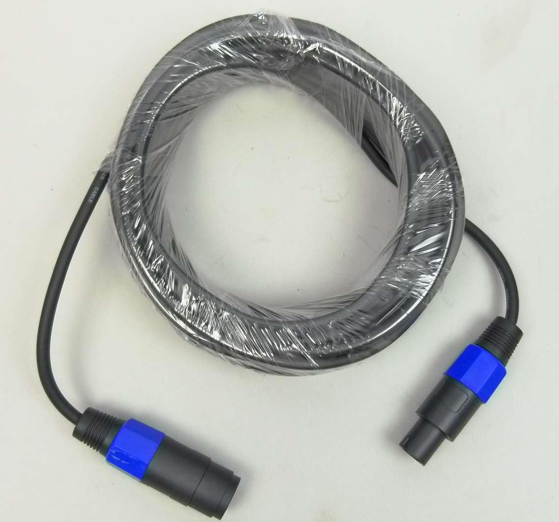 Paccs 1 x 15 m Verlängerungskabel Lautsprecherkabel, Speakon Stecker 4 pol, PA Boxenkabel 2 x 1.5mm² Verlängerung