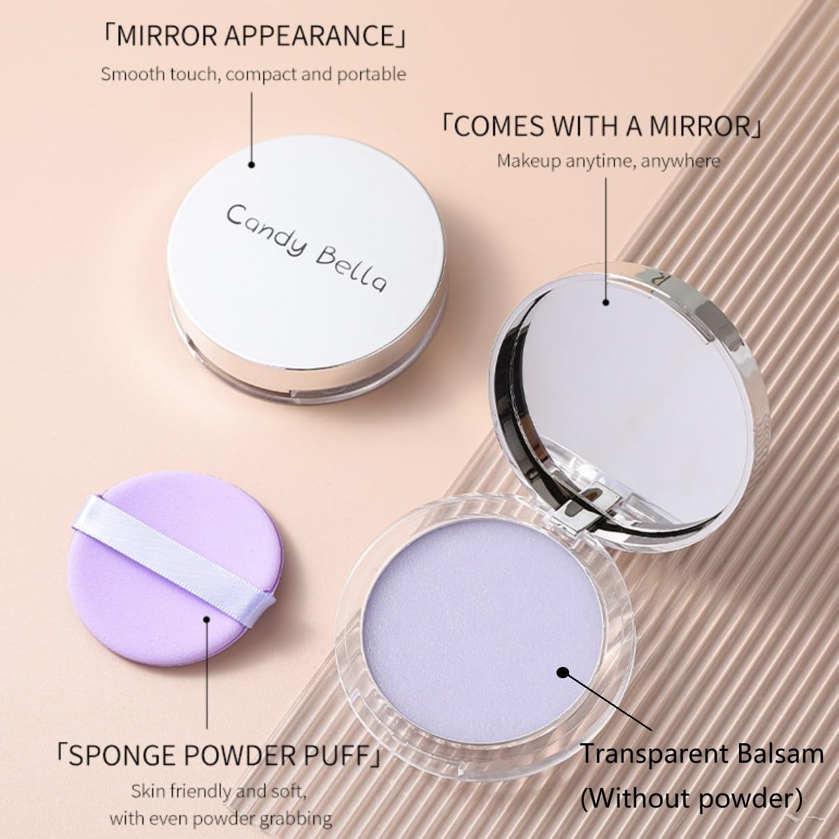KARLOR Oil Control Compact Powder with Jelly Texture - Transparent Matte Face Make-Up for Shine Control (Without Powder) - Image 2