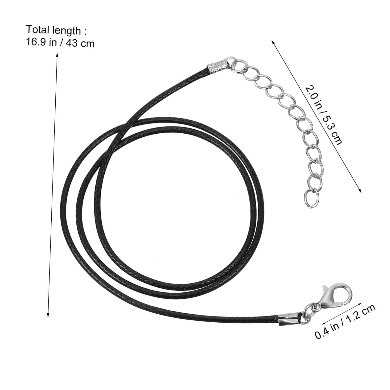 400piezas Cuerda De Cera Para Joyas De Hilo Encerado Para y Pulseras Cadena Cierre Metálico Accesorio Para Manualidades