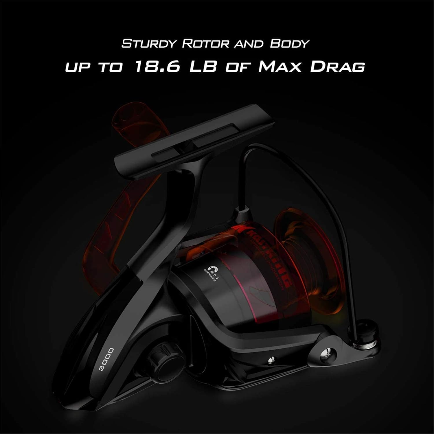 Comparison of Brutus 3000 and 5000 reel handles