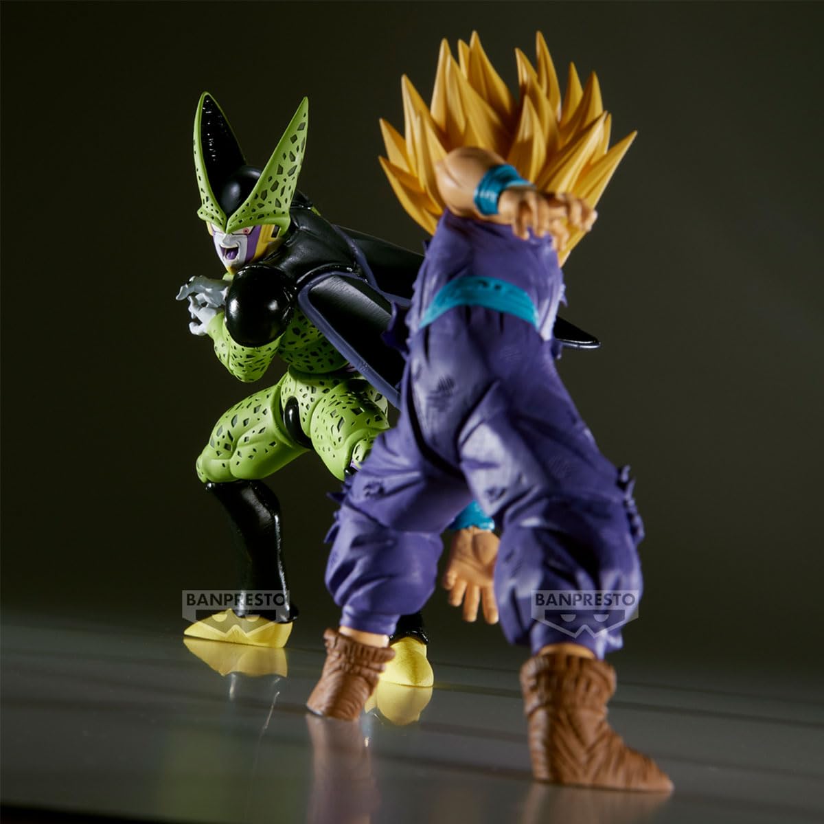 Banpresto Cell Vs Gohan Super Saiyan Action Figure Dragon Ball Z, Match Makers 13 cm, BP28684P Multicolore, figura da collezione, ideale per i fan degli anime
