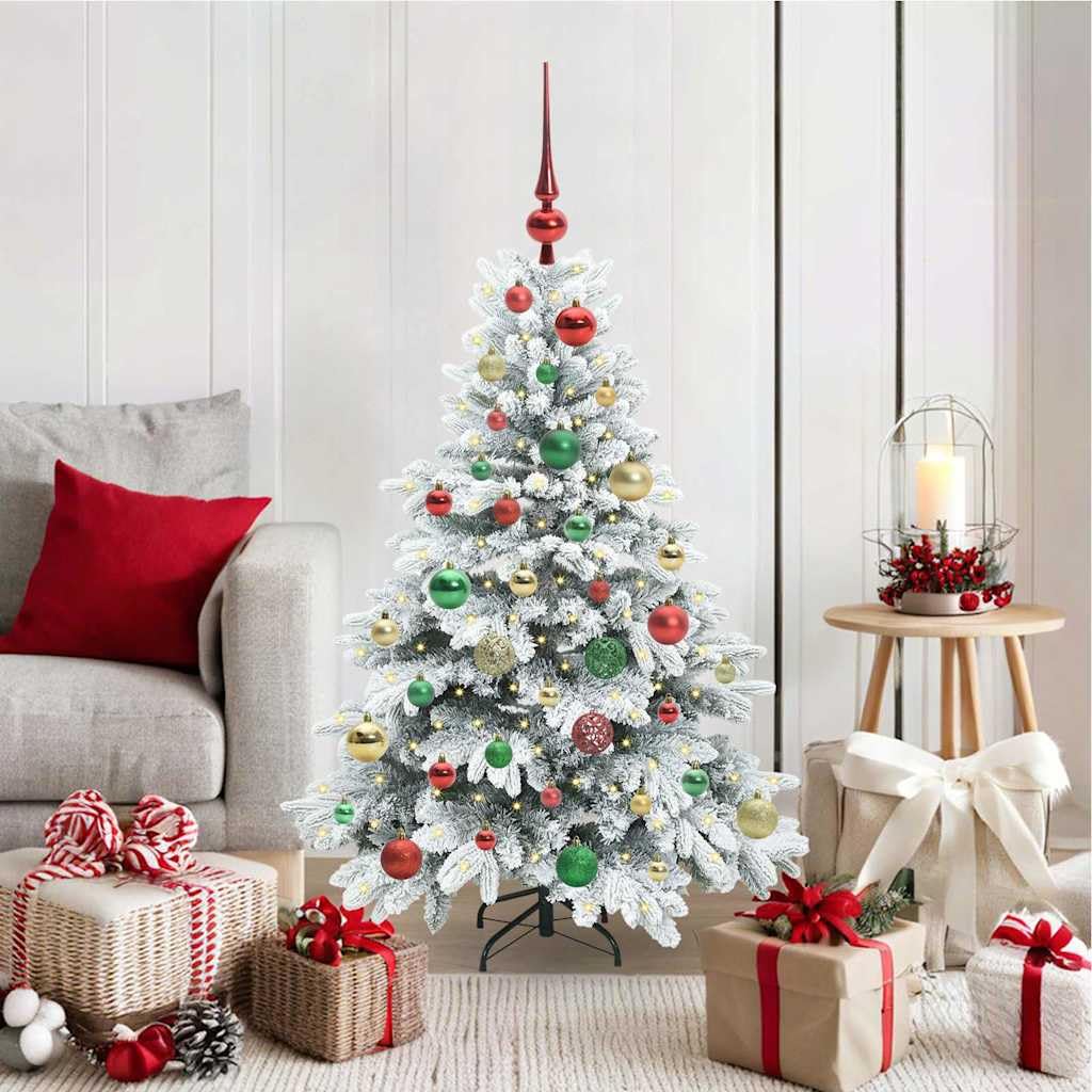 Árbol de Navidad artificial GeenYuu de 120 cm con luces USB para decoración de interior y exterior