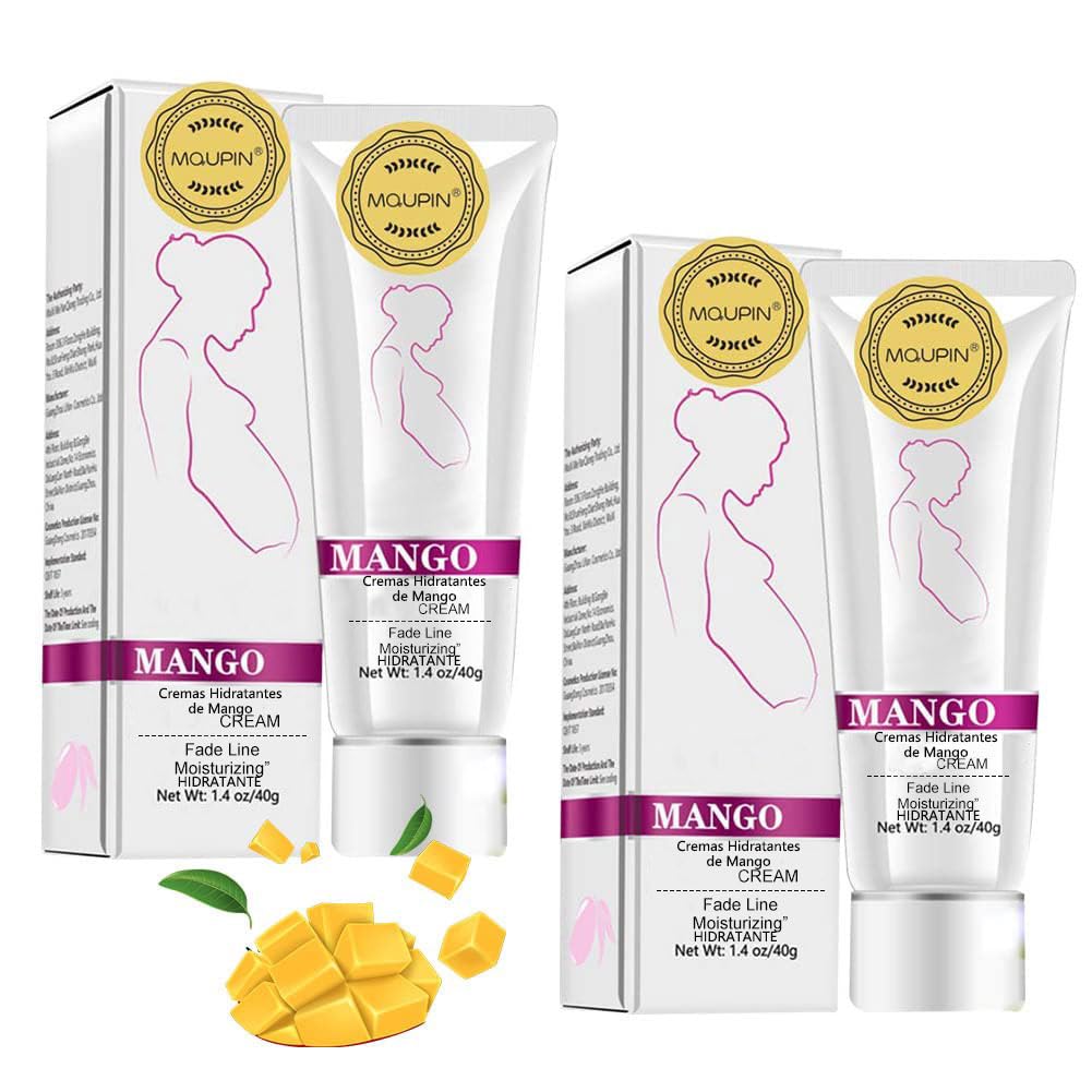 MQUPIN RtopR Mango Stretch Marks and Scar Cream -Stretch Marks and Scar Removal Cream for Pregnancy - Best Body Moisturizer-80g 39.69 g (Pack of 2)