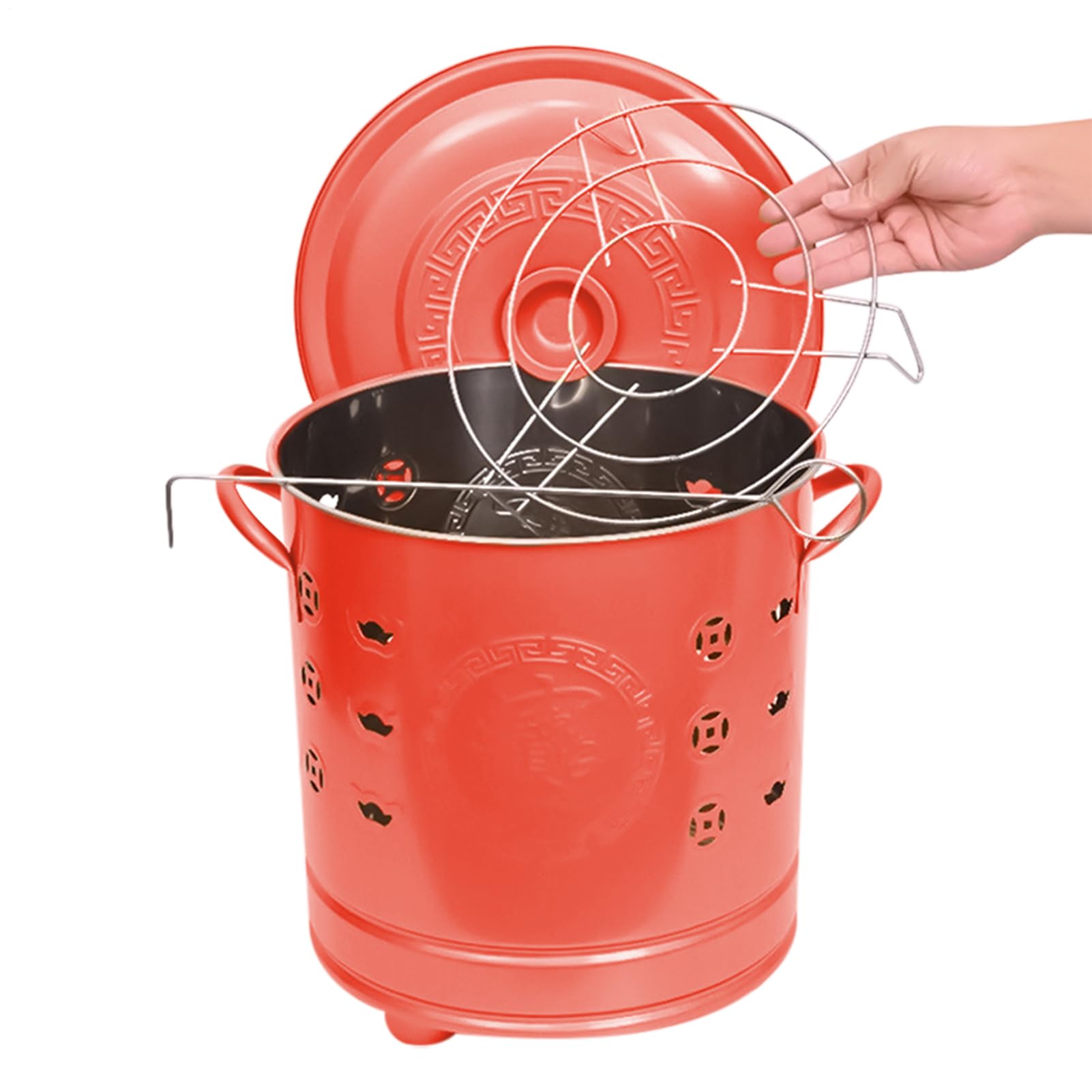 Barile per Carta Cestino dei Rifiuti da Combustione all'Aperto per Legno, | Camini da Esterno in Acciaio Inossidabile da esterno per cortile, giardino, campeggio e patio
