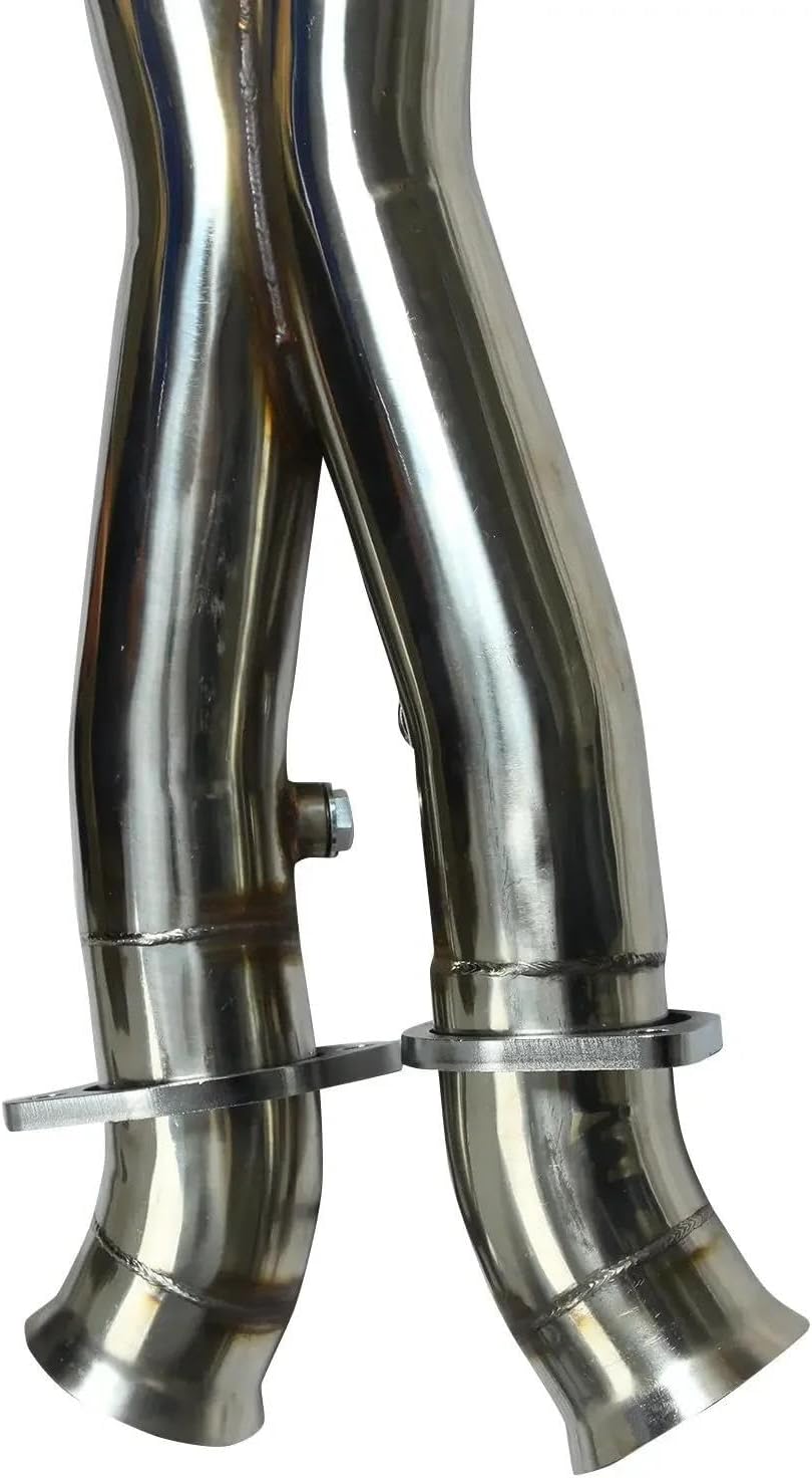 ステンレス製エキゾーストヘッダーマニホールド＆Xパイプ（に