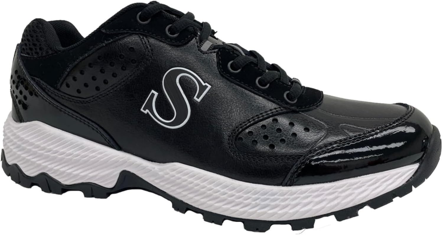 Smitty BBS-FS2 Official Field Shoes Umpire Referee Baseball Softball Football Lacrosse Soccer Black White