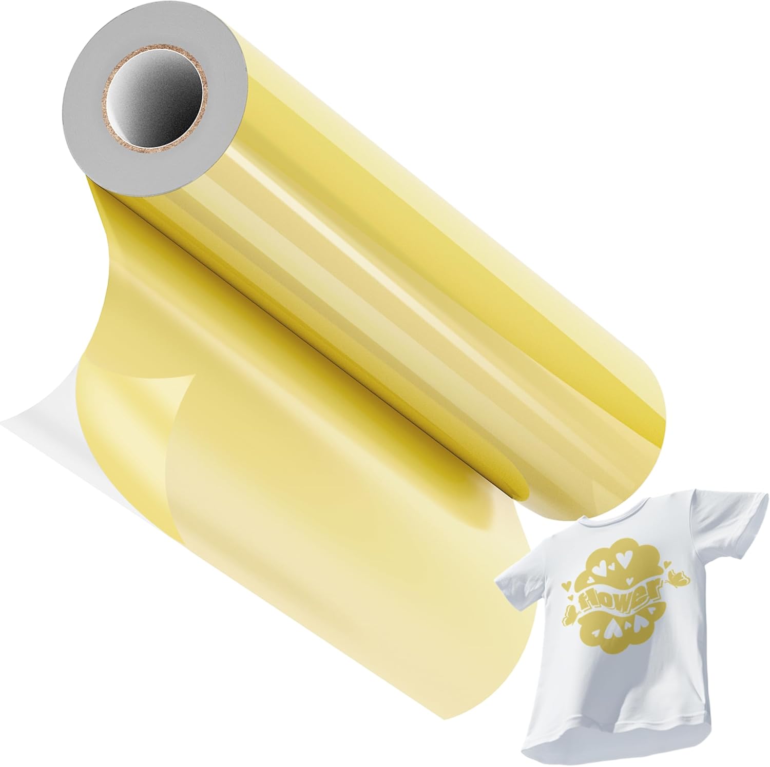 JAVIGA Gold HTV Vinyl, 12" x 20ft Heat Transfer Vinyl Rolls