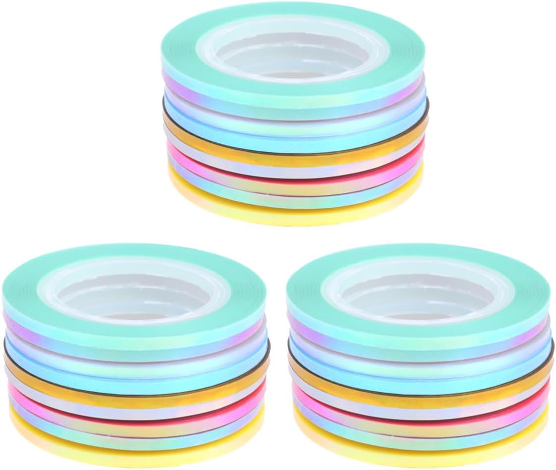 DIY Nail Art Striping Tape Line Sticker Set 27pcs for Nails and Toes