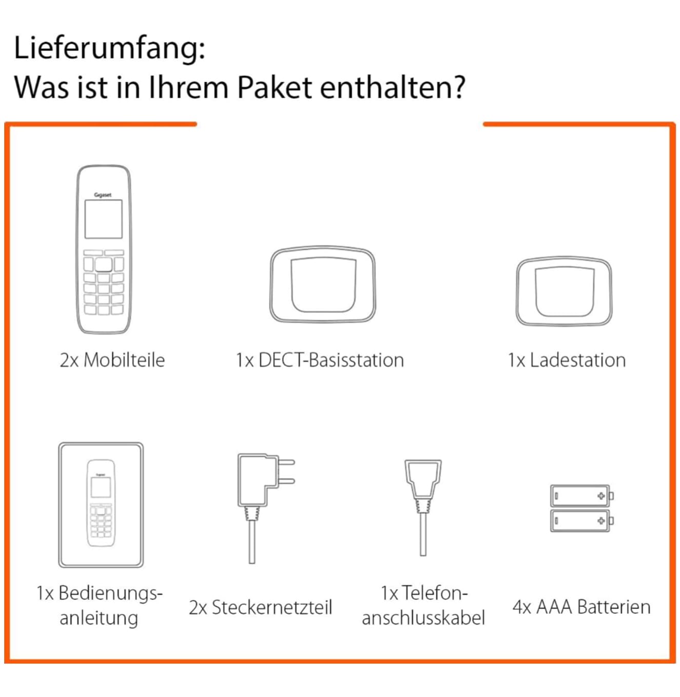 Gigaset C575A Duo Schnurlose DECT-Telefone mit Anrufbeantworter großes Farbdisplay schwarz Deutsche Version