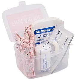 DMI 76-Piece First-Aid Kit, Portable All-Purpose Use for Minor Cuts and Scrapes, Durable Water-Resistant Case, Convenient and Portable for Travel, FSA & HSA Eligible