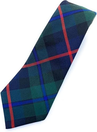 Scottish Essence Men's Multicolor Campbell Of Cawdor Tartan Neck Tie For