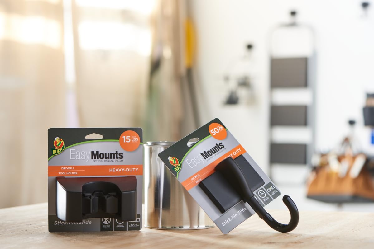 Duck Marque EasyMounts Crochets De Garage Robustes à Suspendre - 2
