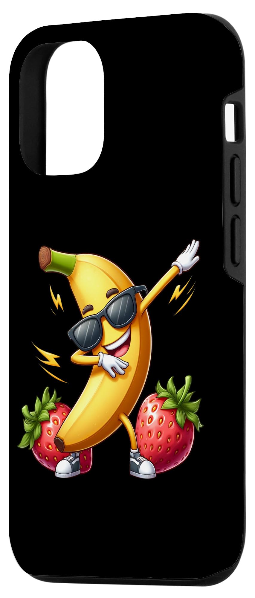 iPhone 13 Dabbing Sunglasses Banana Strawberry Funny Dab Dancing Fruit Case - Image 2