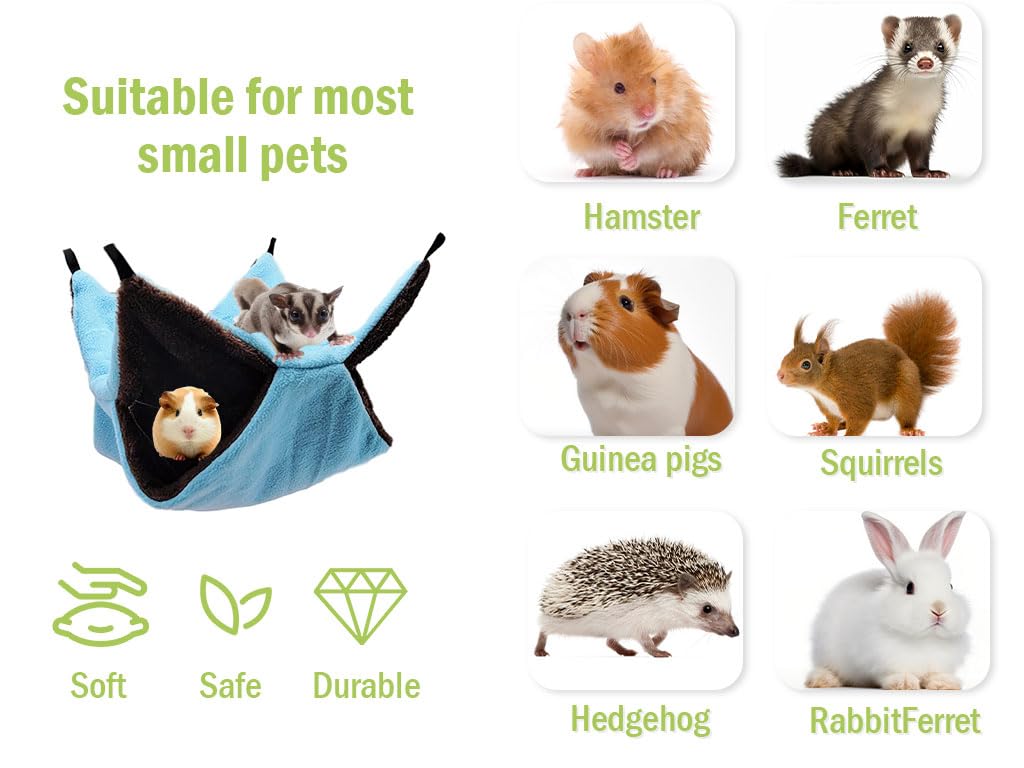 ORFOFE Fret Rat Cavia Bed Eekhoorn Chinchilla Zachte Huisdier Accessoire Hangmat