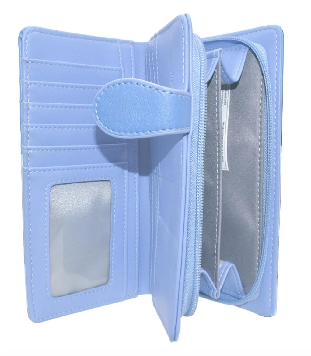 Shag Wear Segelboot Marina nautische Sommergeldbörse für Damen, 17,8 cm, Blaugrün/Ein Hauch von Paradies (Trace of Paradise), Large, Modern