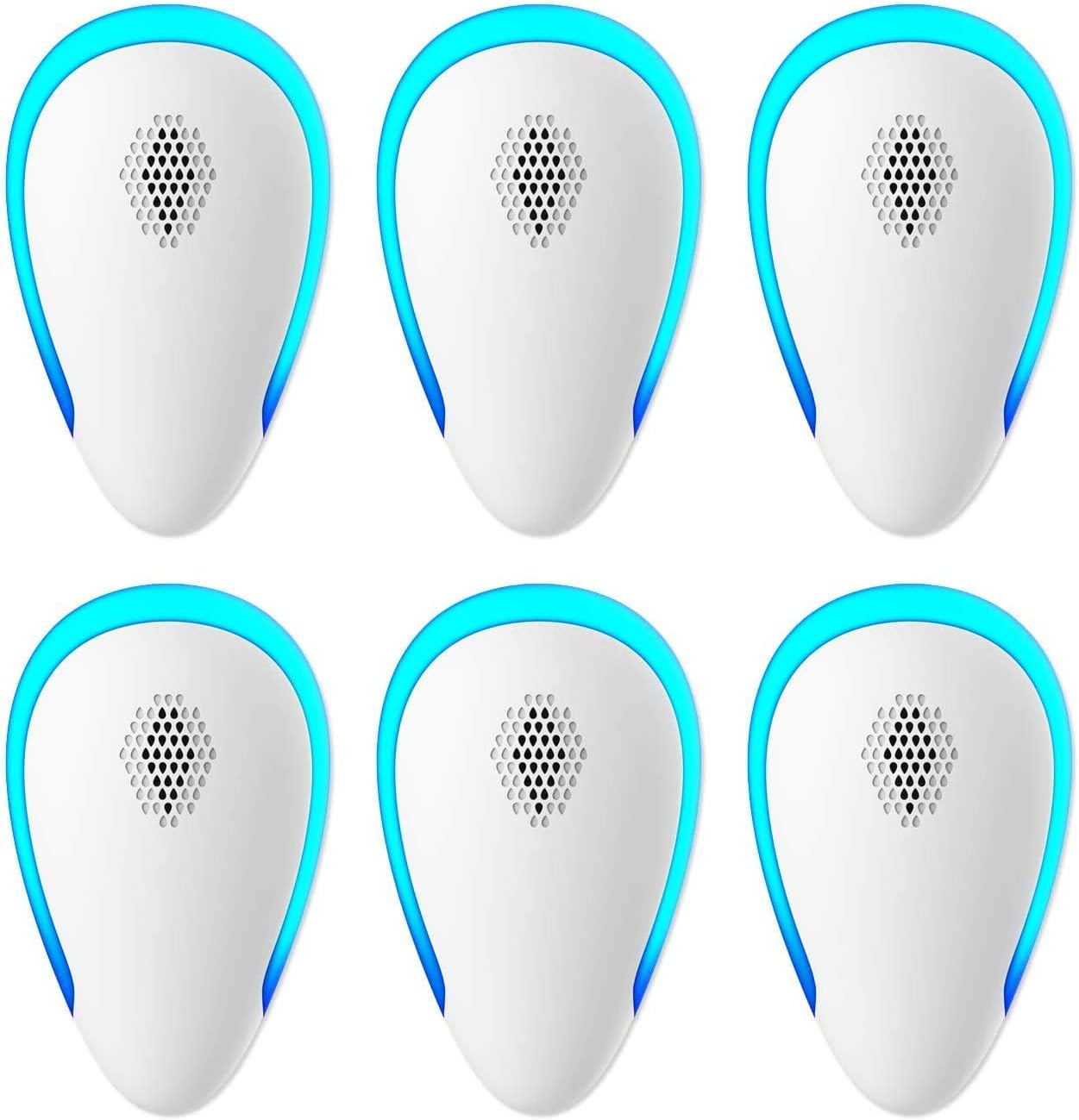 Amish Iron Ultrasonic Pest Repell-er 6 Packs, Bug Repell-ent Indoor Plug Pest Con-trol, Mosquito Repell-ent, Electronic Repell-ent for Ant, Mosquito, Mice, Spider, Roach, Rat, Flea, Fly (6 Pack) : Grocery & Gourmet Food