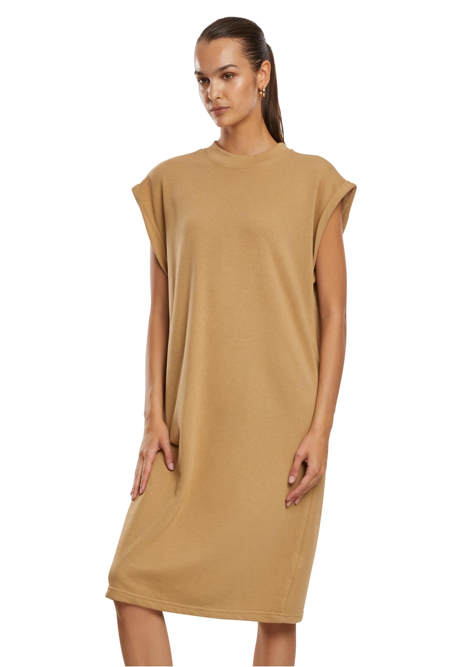 Urban Classics Women's Light Terry Dress, Union Beige, M